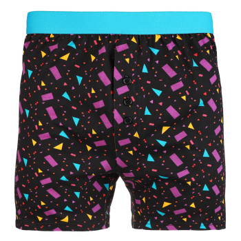 Pánské volné bavlněné boxerky s kontrastním pruhem MULTI-COLORED