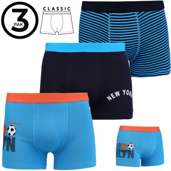 Chlapecké bavlněné boxerky v zářivých barvách, 3 balení MULTI-COLOURSE