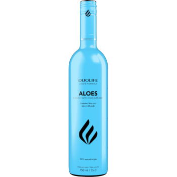 Duolife Aloe 750 ml šťáva aloe s dužinou, med oregano – super na trávení